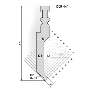 Punch Bystronic 85° R1.0 H175-14.150
