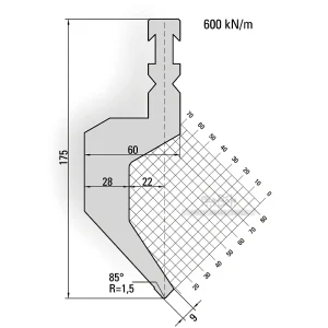Punch Bystronic 85° R1.5 H175-14.152