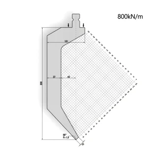 Trumpf-System 86° Gooseneck Punch R1.0 H300-15.800