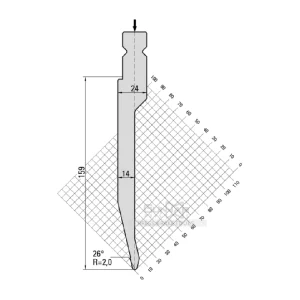 GUNNARPRESS Acute Punch 26° R2.0 H159-16.203